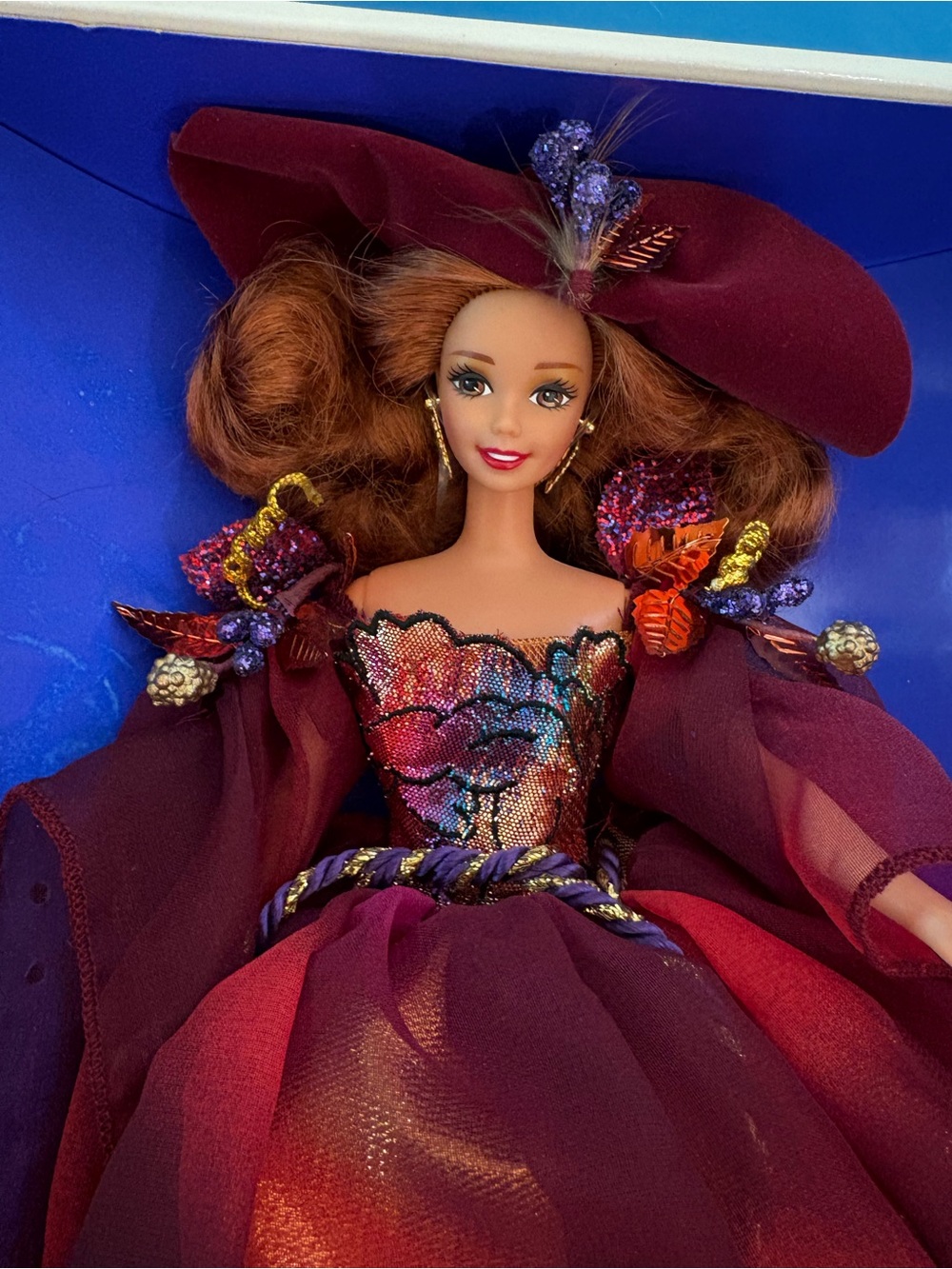 Mattel Autumn Glory Barbie Enchanted Seasons Collector Edition Doll 1995